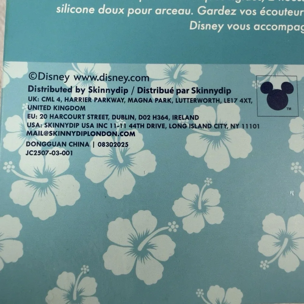 Disney Stitch AirPod‎ Max Cover Set Flowers Hearts Winky Face New In Box